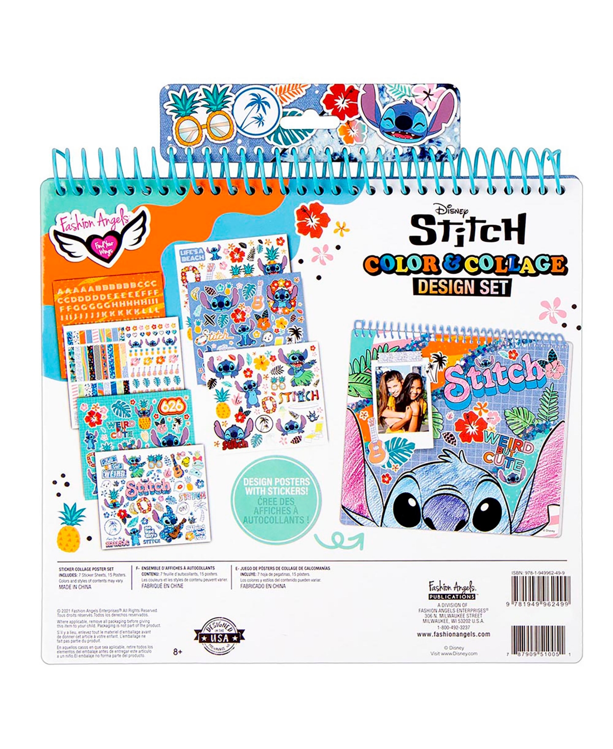 Fashion Angels Disney Stitch: Color and Collage Design Set