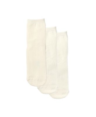 Women's Ribbed Ankle Socks, 3-Pack