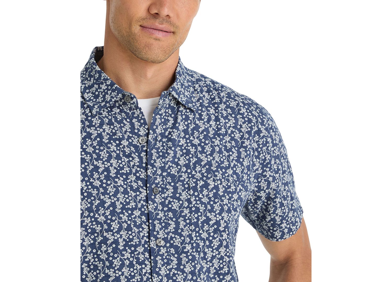 Men's Dobby Short-Sleeve Shirt