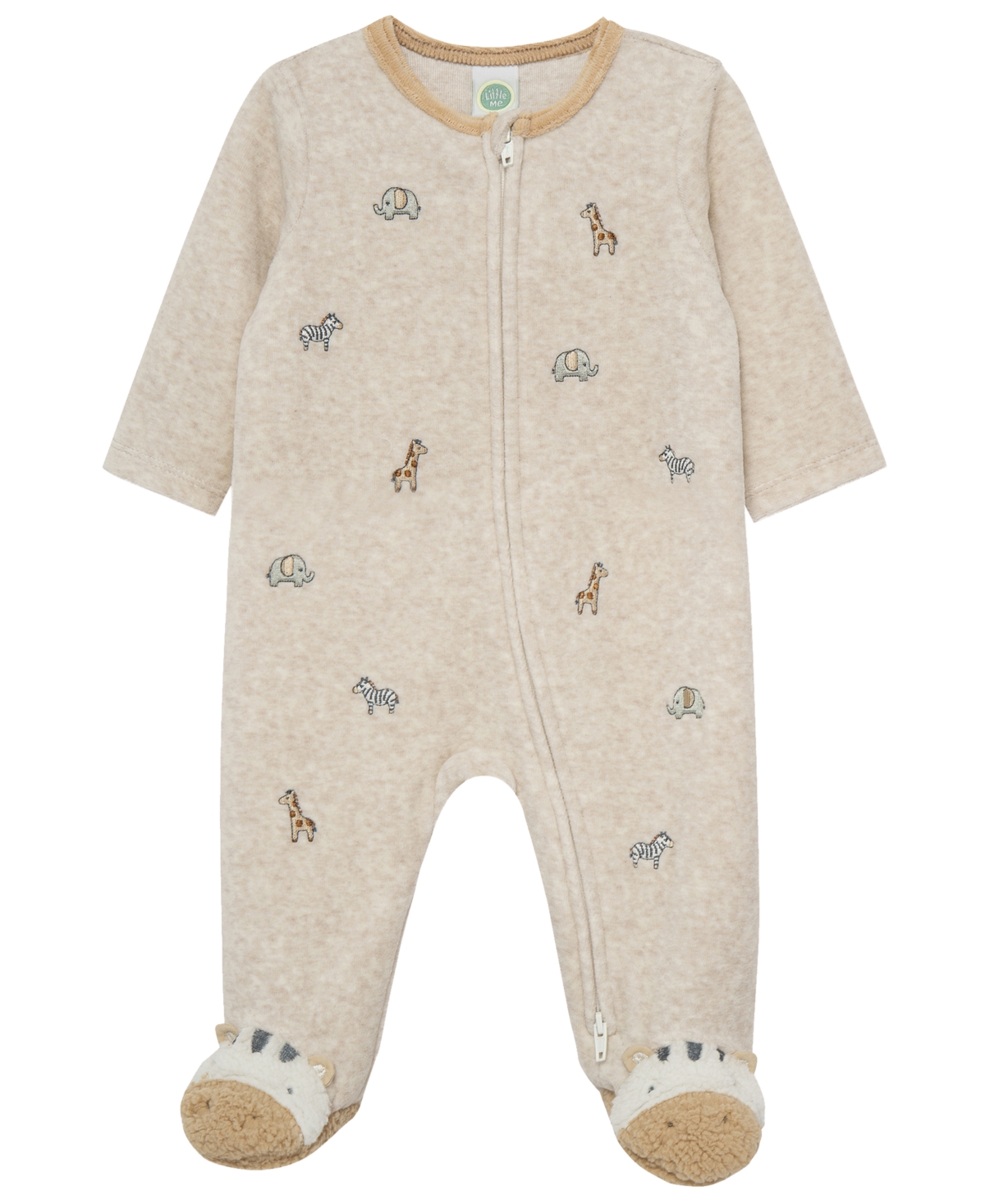 Little Me Baby Boys' Safari Footie Coverall