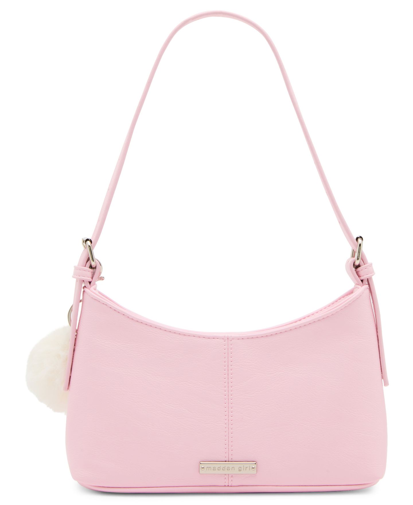 Женская сумка Madden Girl Adjustable Strap Small Shoulder Handbag, цвет: Розовый — фото 2