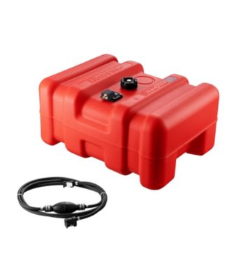 Portable Marine Fuel Tank, 12 Gallon 55L Outboard Boat Gas Tank with Hose