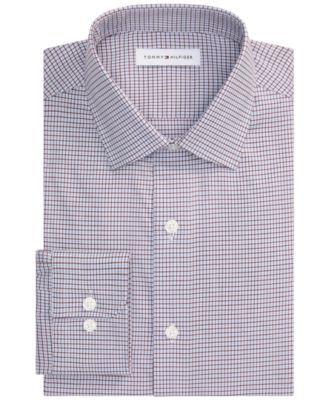 Men's Regular-Fit Cotton Twill Spread Collar Dress Shirt