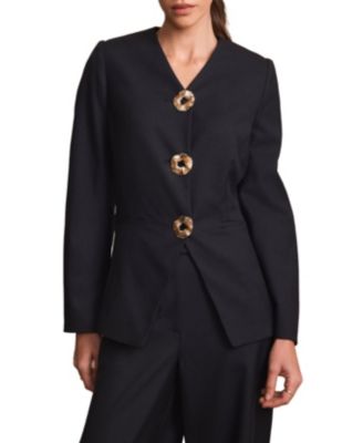 Women's Wool Blend Sculpted Jacket