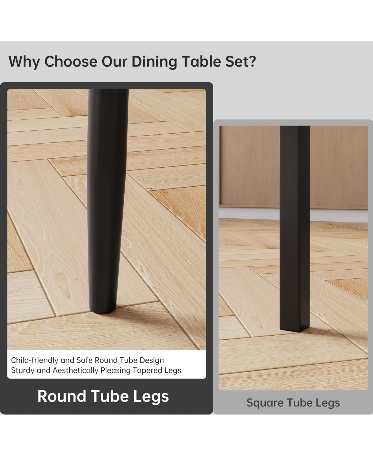 homfan Dining Table Set for 2