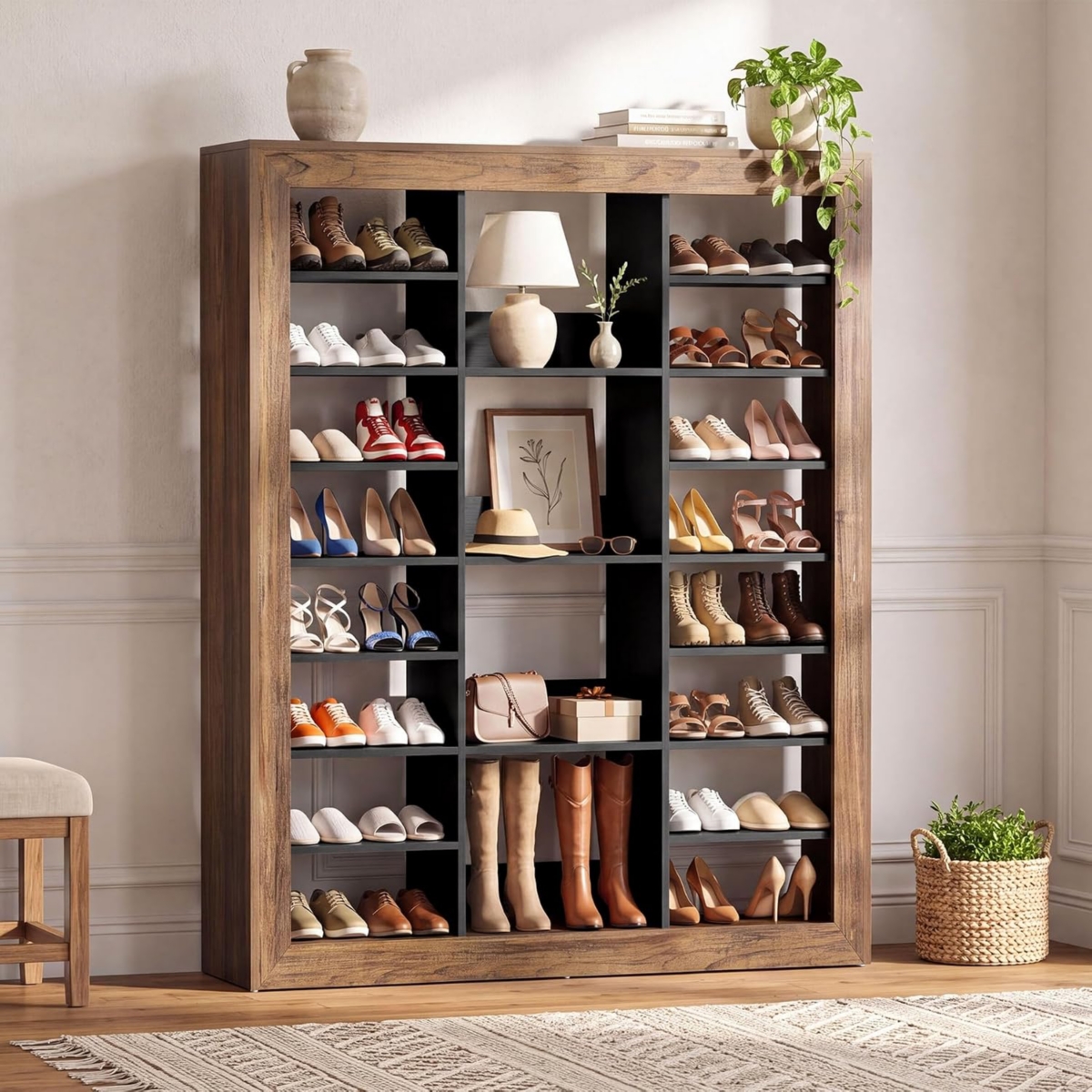Tribesigns Shoe Cabinet,Modern Shoes Rack Organizer
