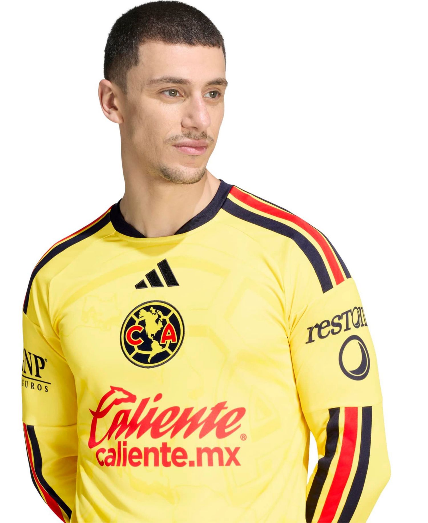 Men's Black Club America 2026/27 Home Replica Long Sleeve Jersey