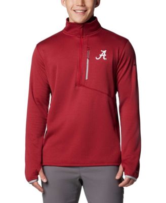 Men's Crimson Alabama Crimson Tide Park View Grid Fleece Omni-Wick Half-zip Jacket