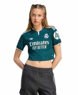 Women's Green Real Madrid 2026/27 Away Cropped Replica Jersey