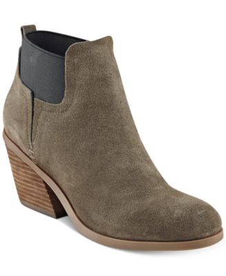 macys block heel booties