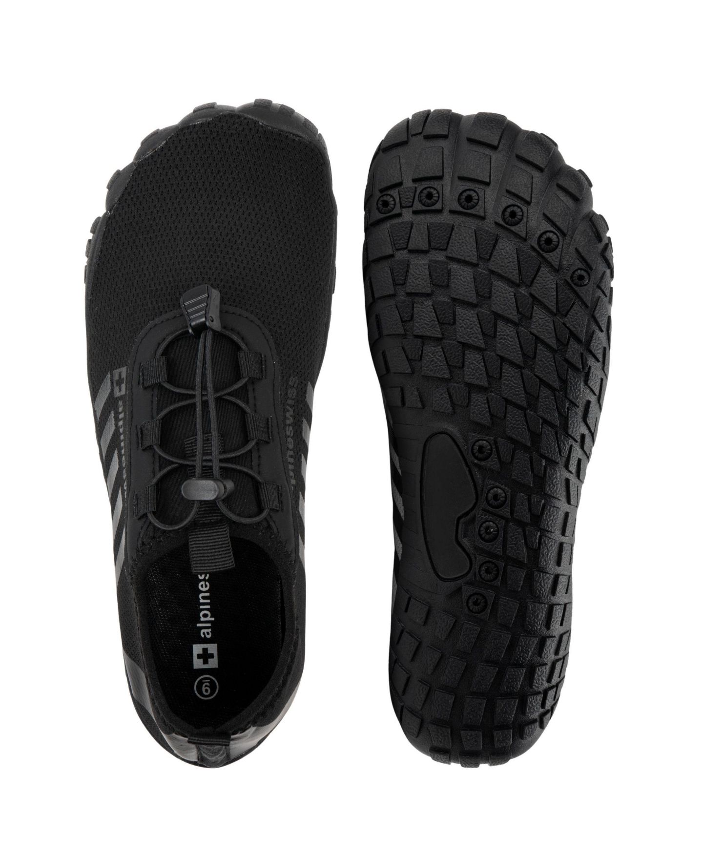 Мужские кроссовки Alpine Swiss Odin Quick-Dry Water Shoes Lightweight Non-Slip Beach Barefoot, цвет: Чёрный — фото 3