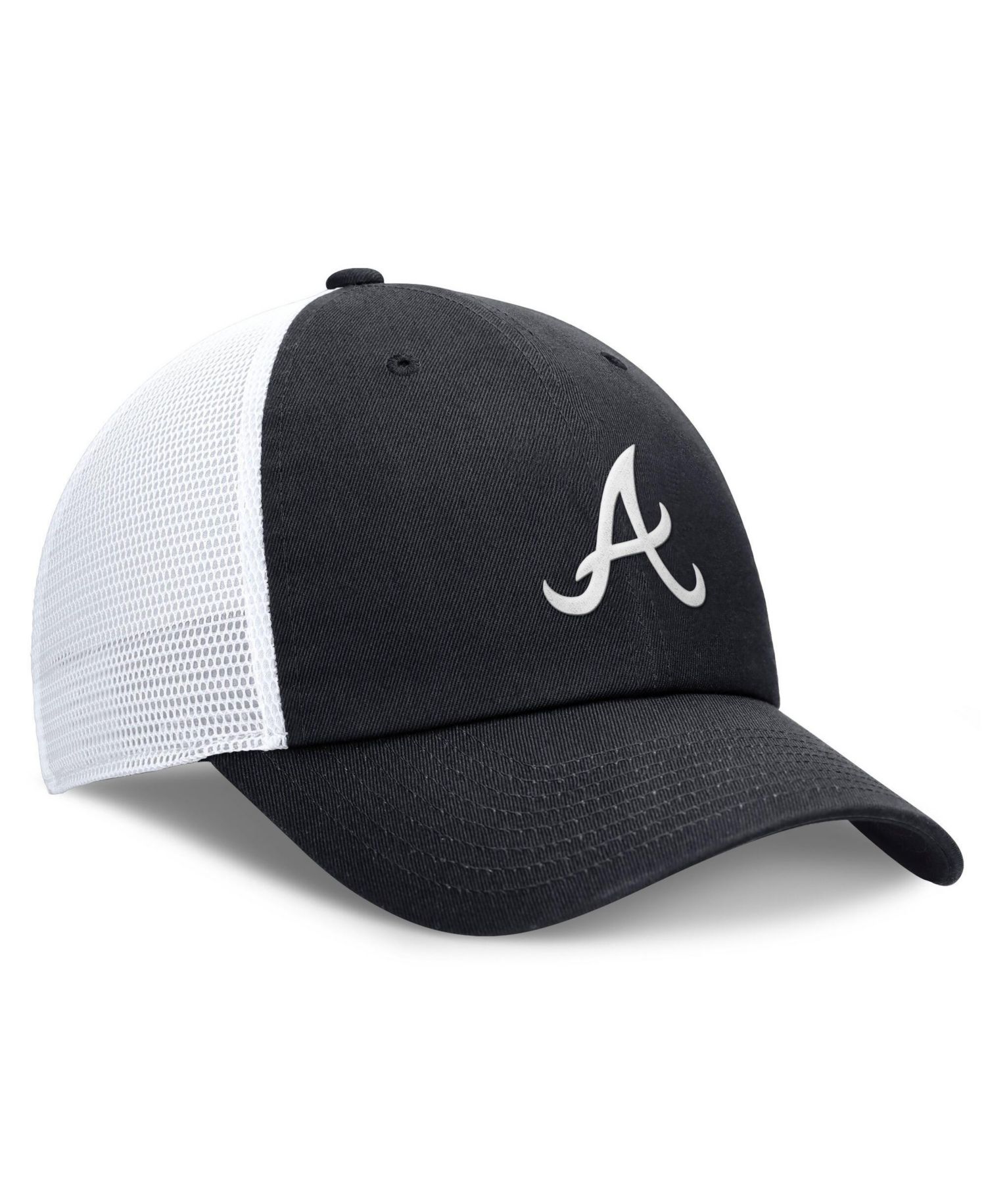 Women's Navy/White Atlanta Braves Club Trucker Adjustable Hat