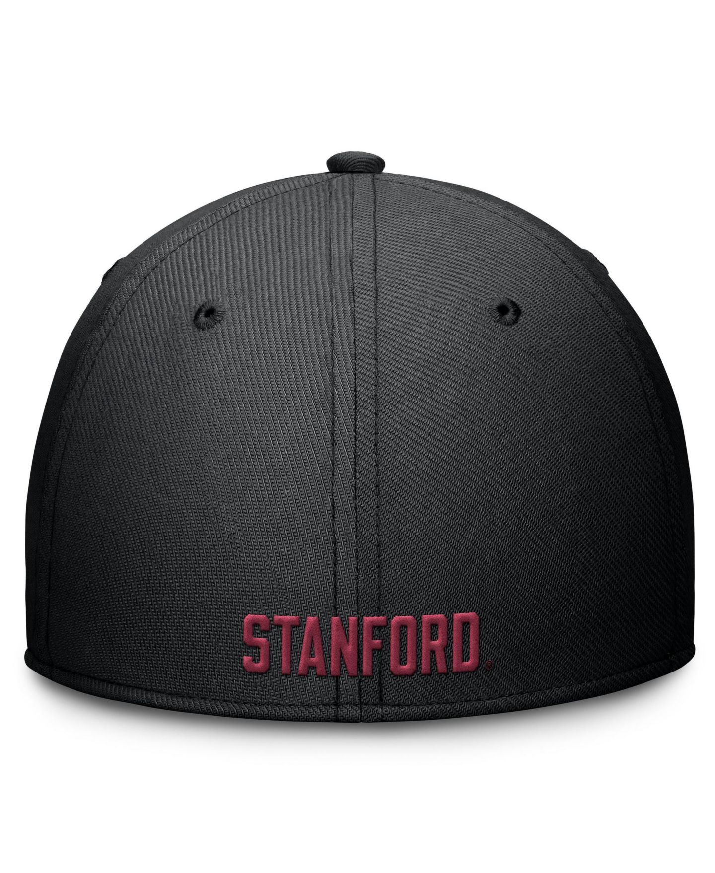 Мужской головной убор Nike Black Stanford Cardinal Rise SwooshFlex Dri-FIT Hat — фото 4