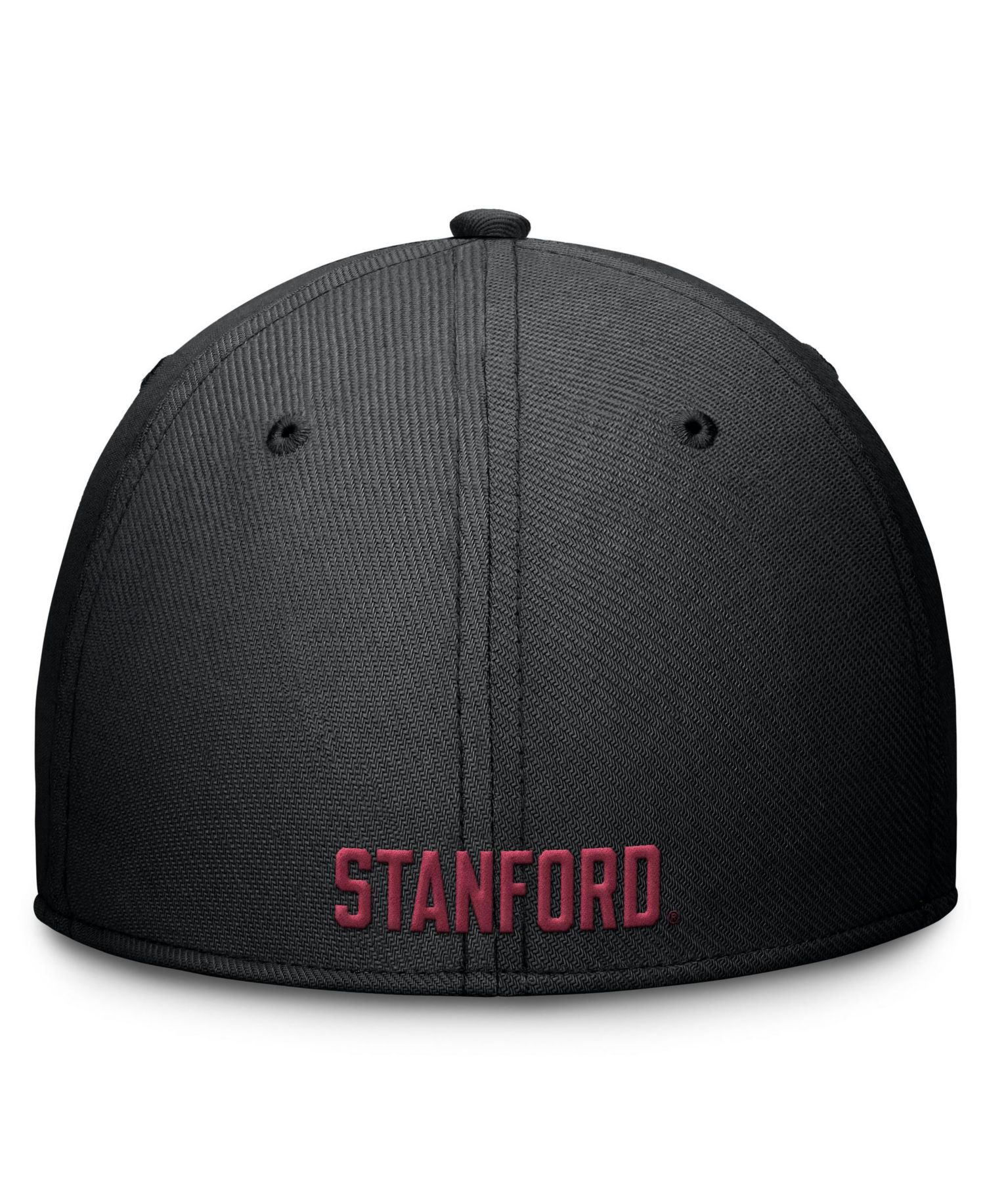 Men's Black Stanford Cardinal Rise SwooshFlex Dri-FIT Hat