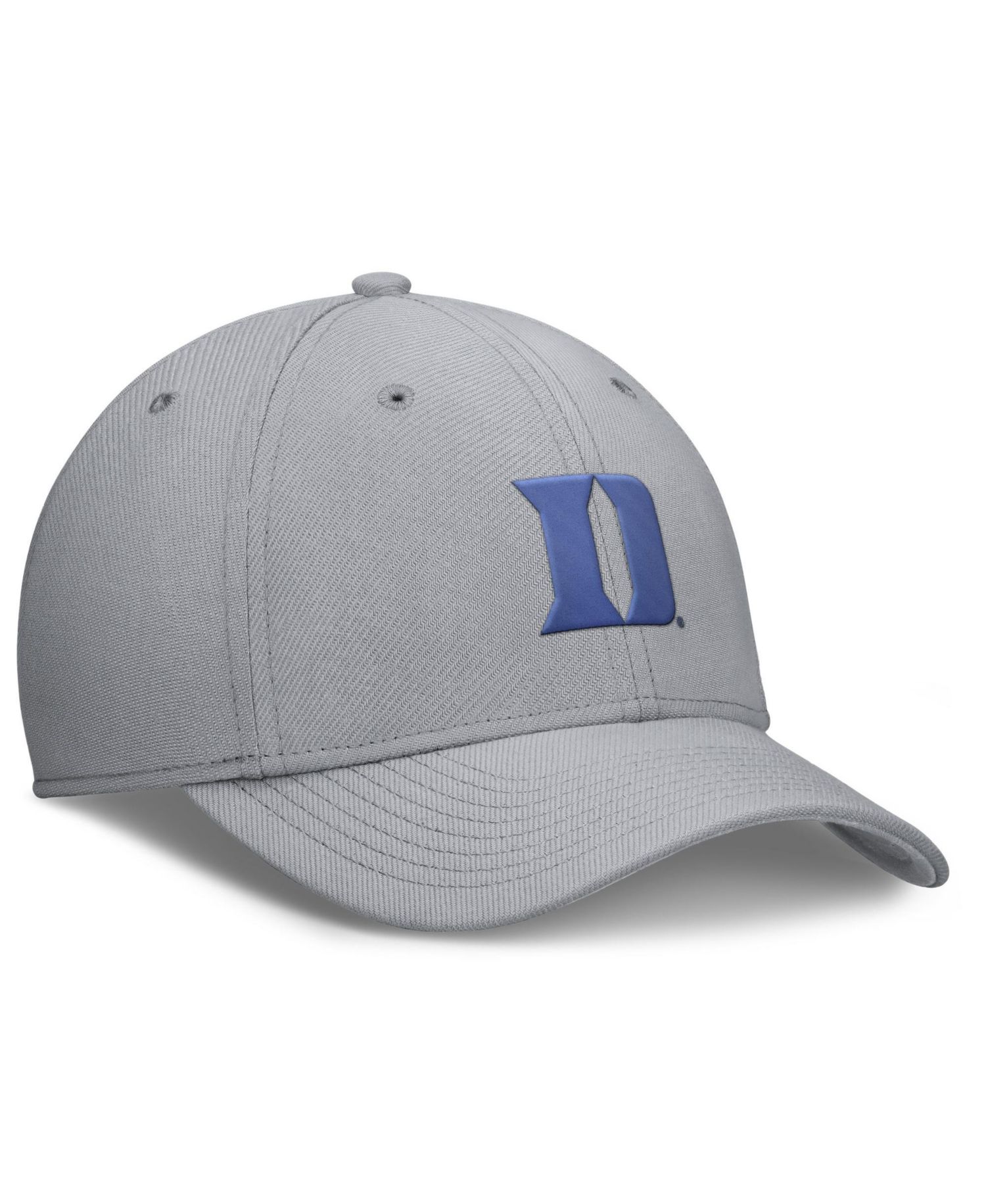 Men's Gray Duke Blue Devils Rise SwooshFlex Dri-FIT Hat