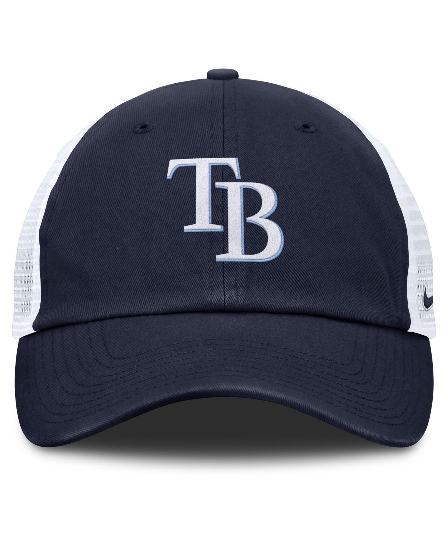 Men's Navy/White Tampa Bay Rays Club Trucker Adjustable Hat