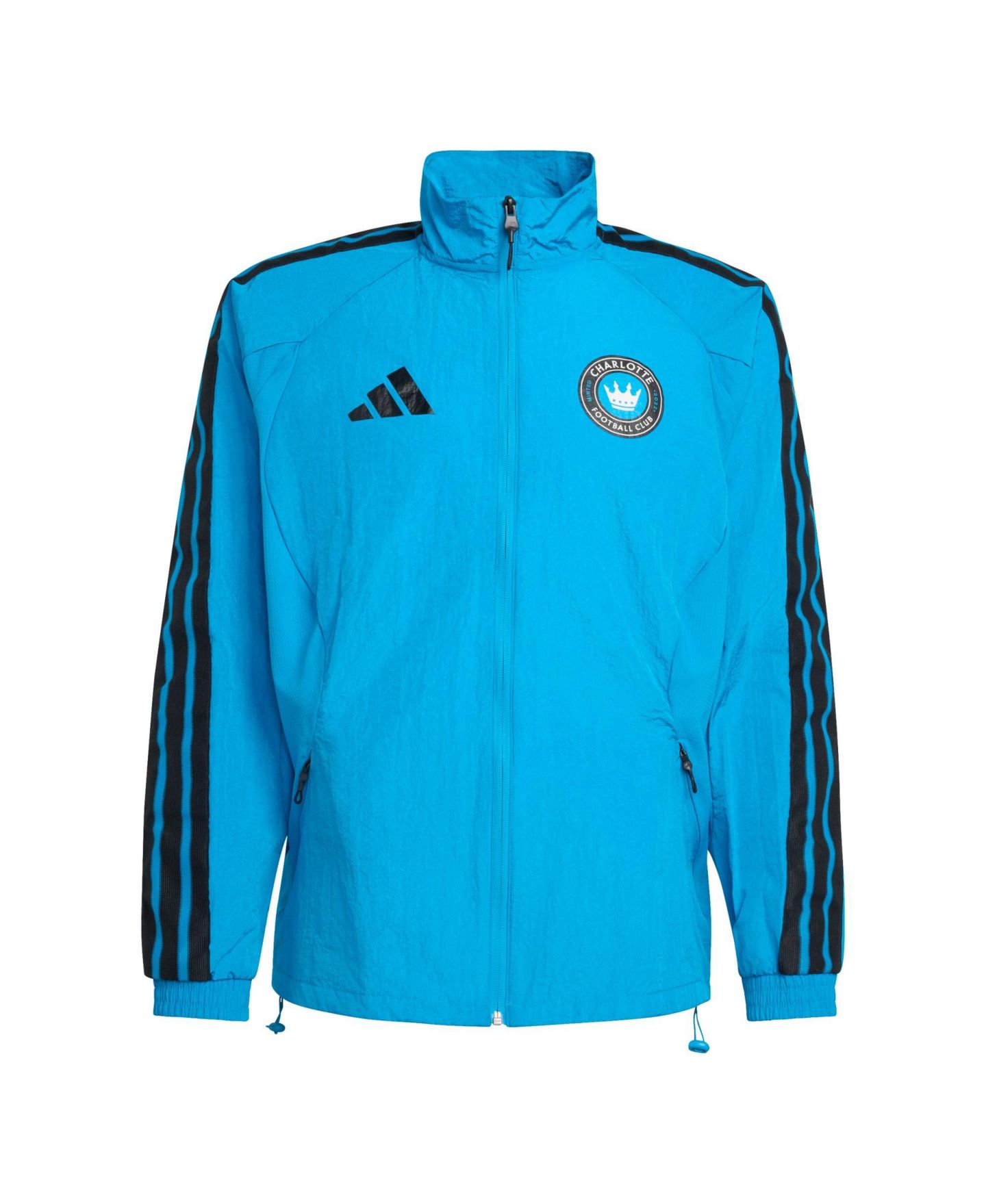 Мужская куртка adidas Blue Charlotte FC 2026 Anthem Raglan Full-zip — фото 6