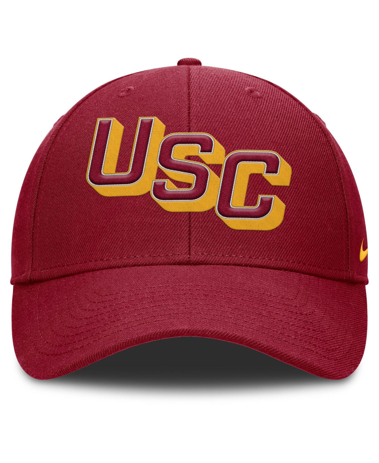 Men's Cardinal USC Trojans Slanted Primetime Rise Performance Adjustable Hat