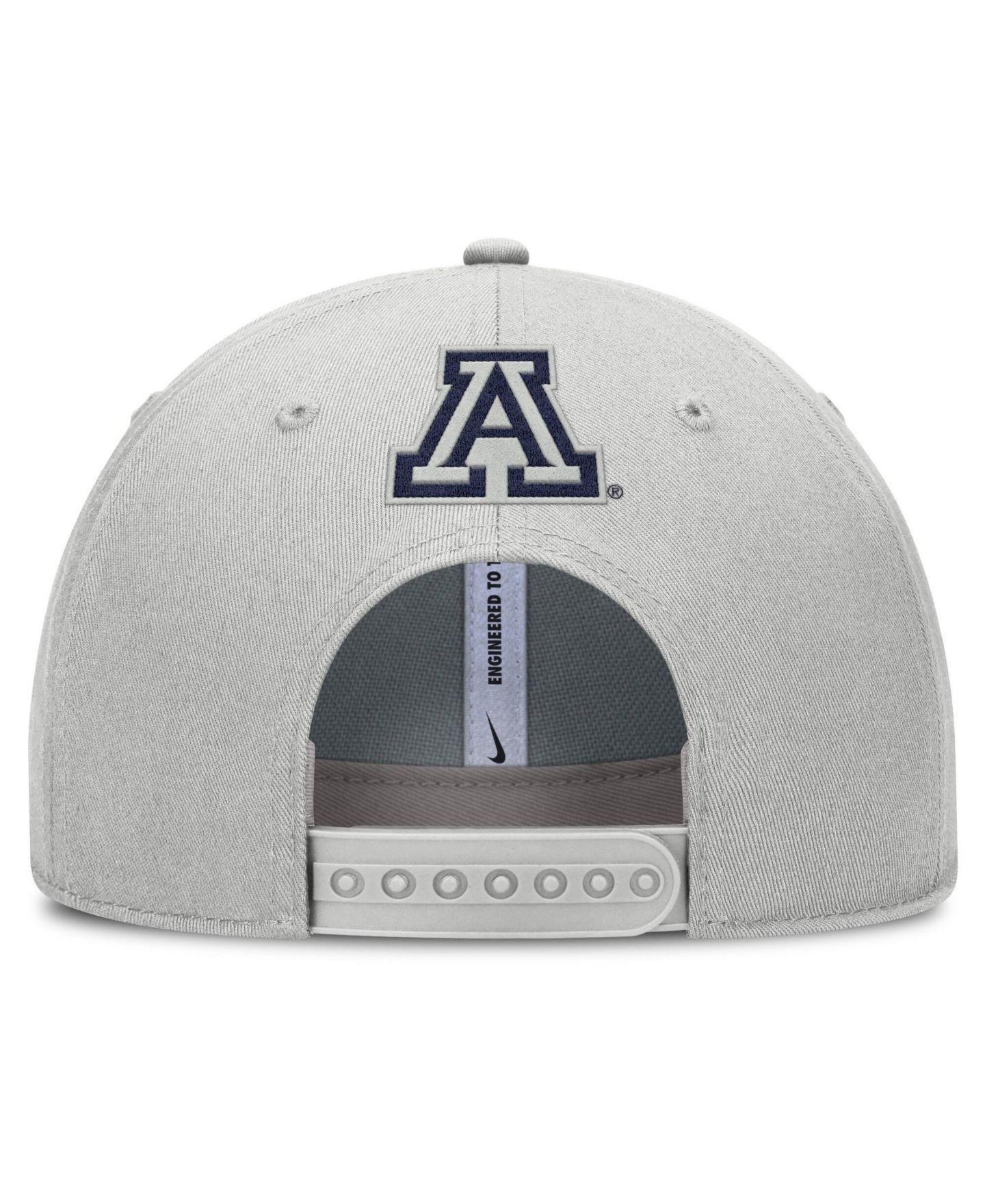 Мужская кепка Nike Gray Arizona Wildcats 2025 Sideline Dust Pinched Rise Adjustable Hat — фото 4