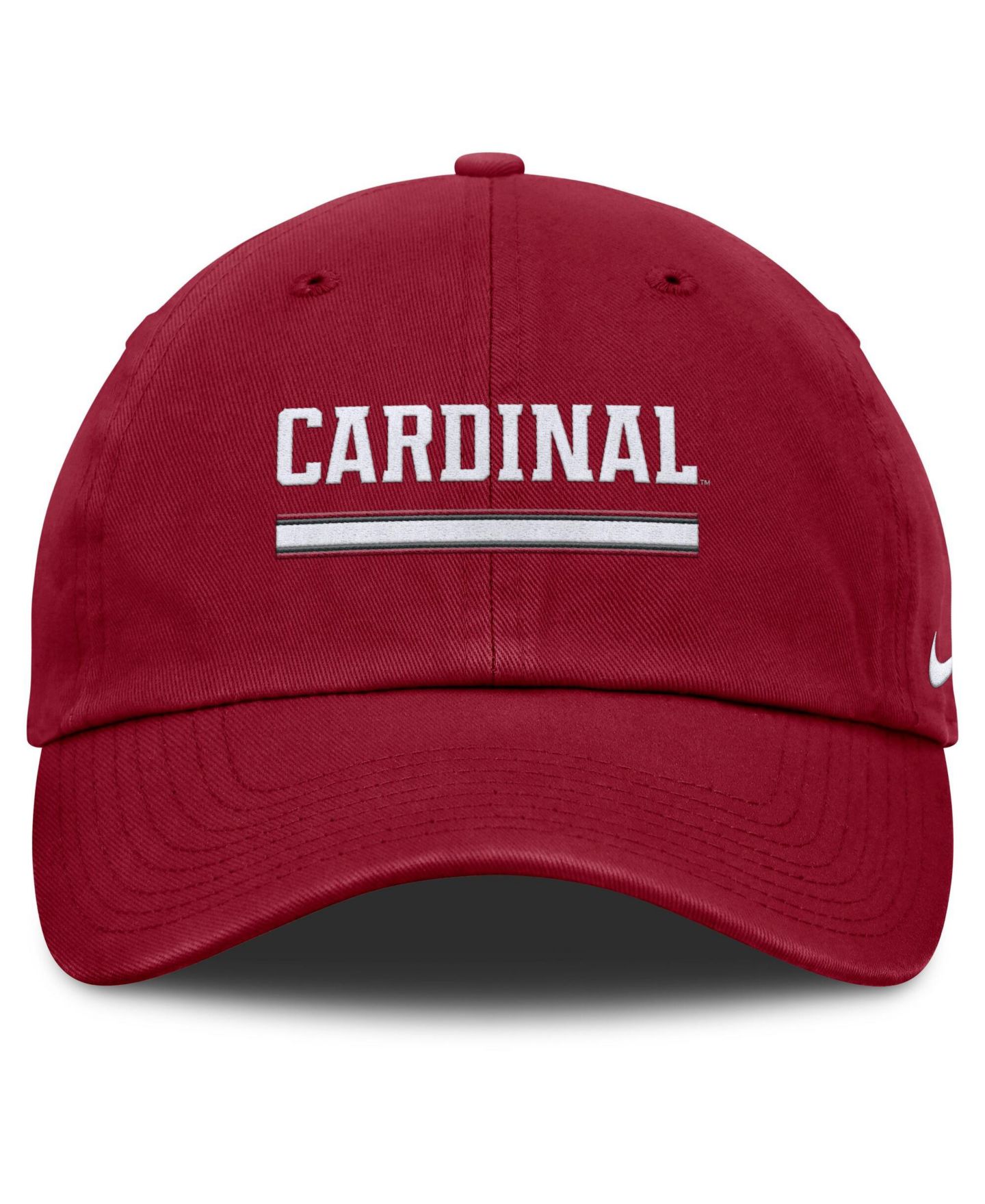 Мужская кепка Nike Cardinal Stanford Cardinal Club Campus Adjustable Hat — фото 2