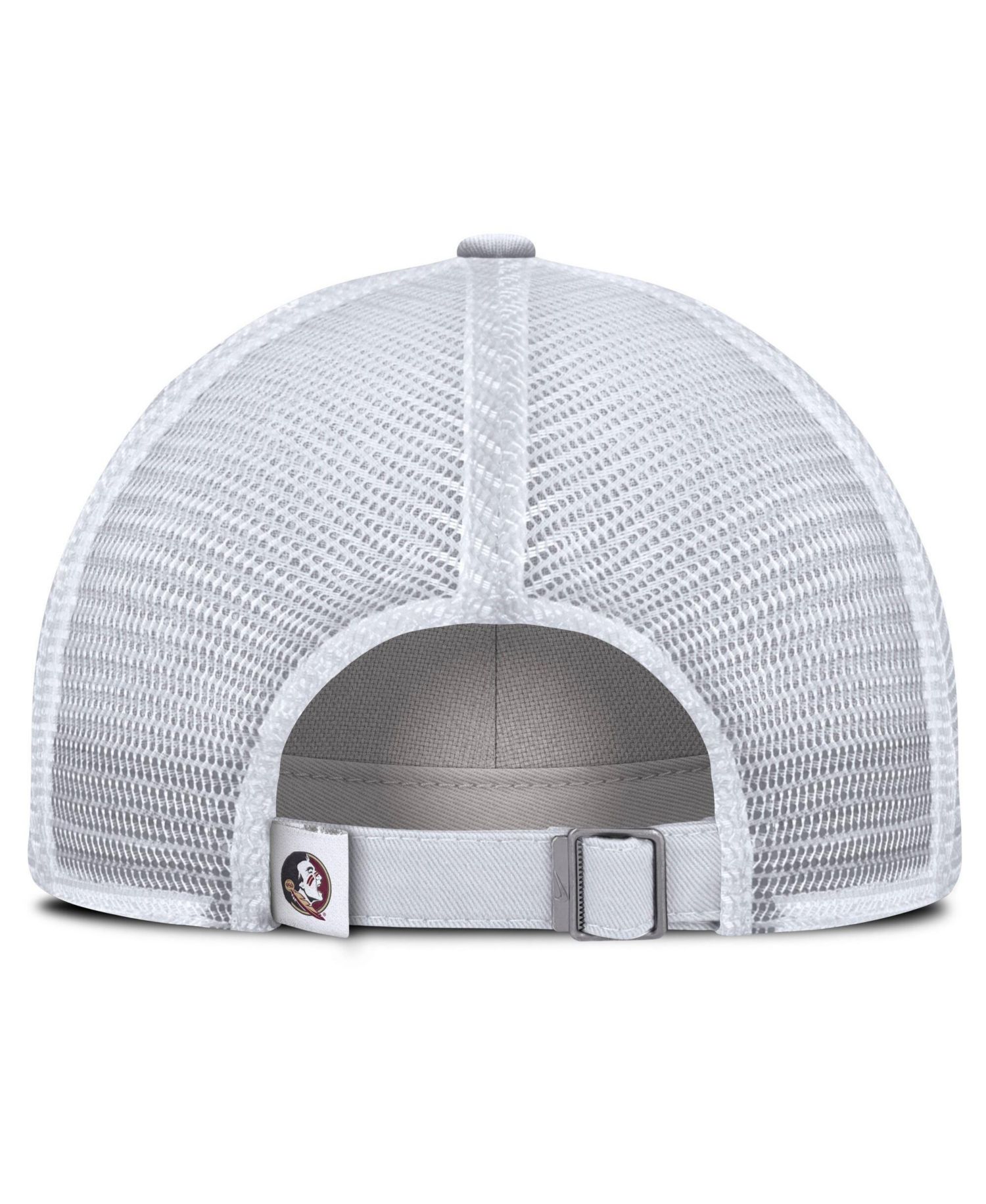 Men's White Florida State Seminoles Club Campus Trucker Adjustable Hat