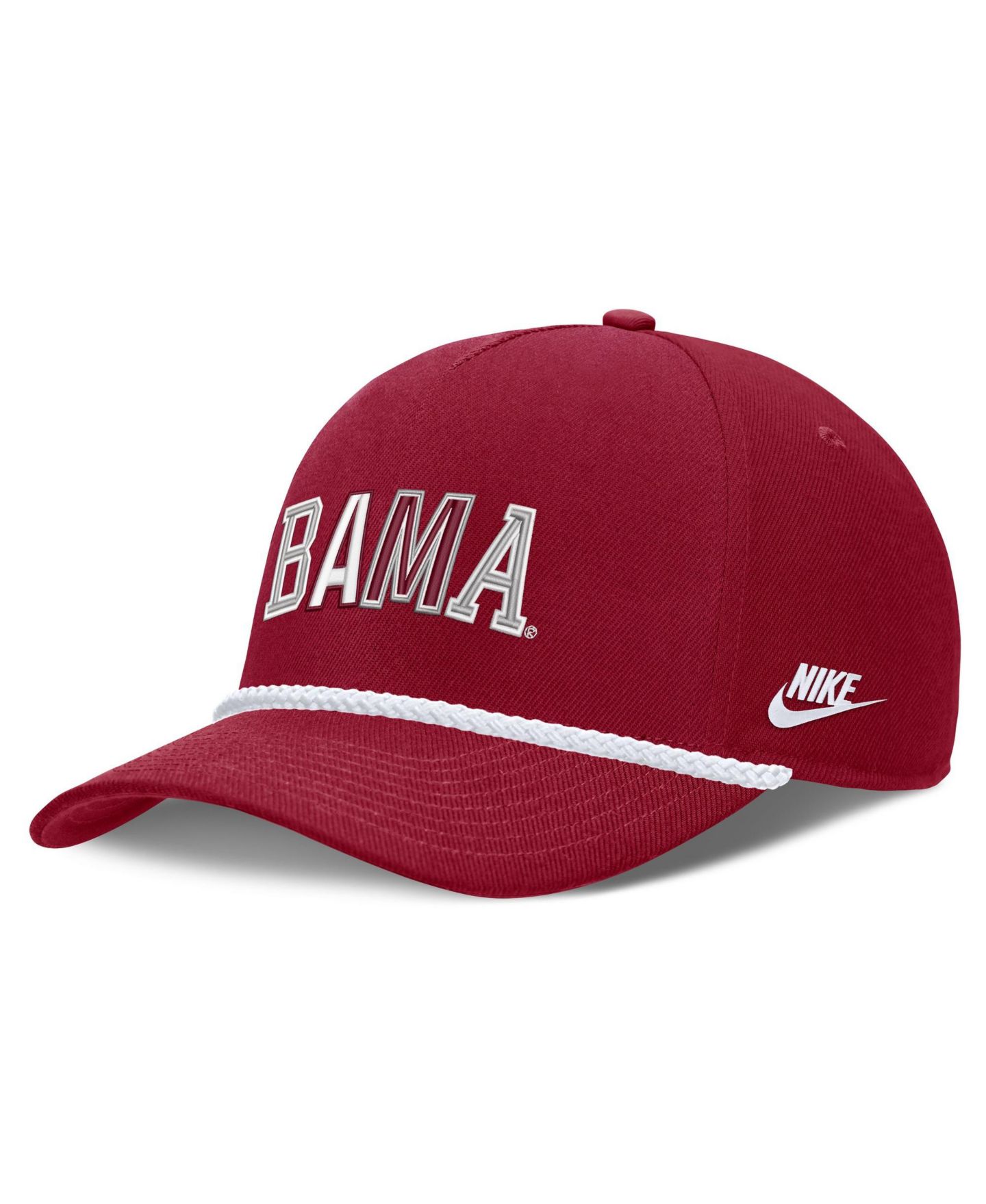 Головной убор Nike Crimson Alabama Crimson Tide 2026 Basketball Refresh 5-Panel Rope Rise Hat — фото 3
