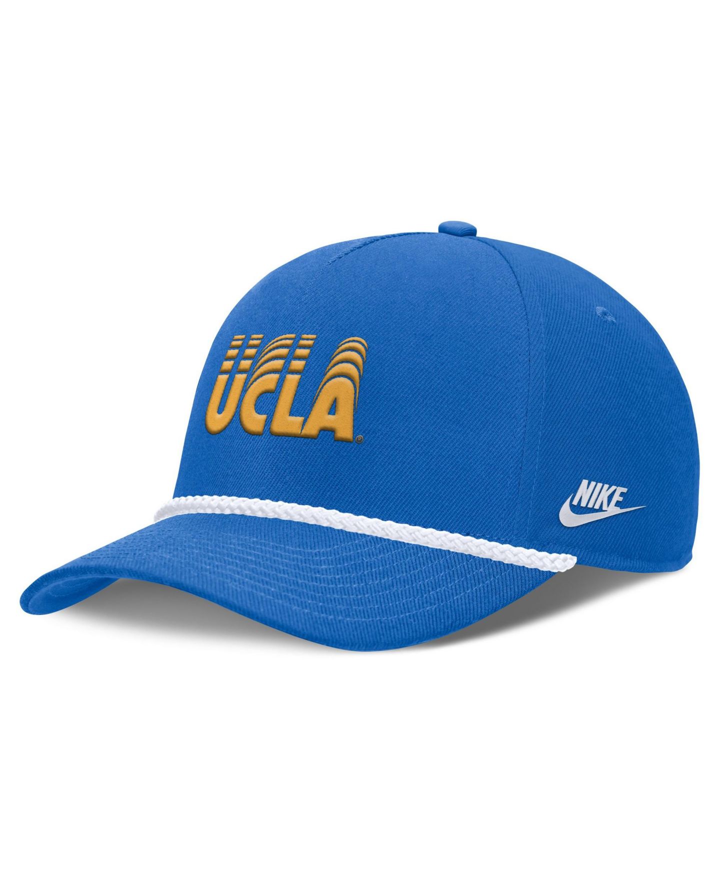 Головной убор Nike Blue Ucla Bruins 2026 Basketball Refresh 5-Panel Rope Rise Hat — фото 3