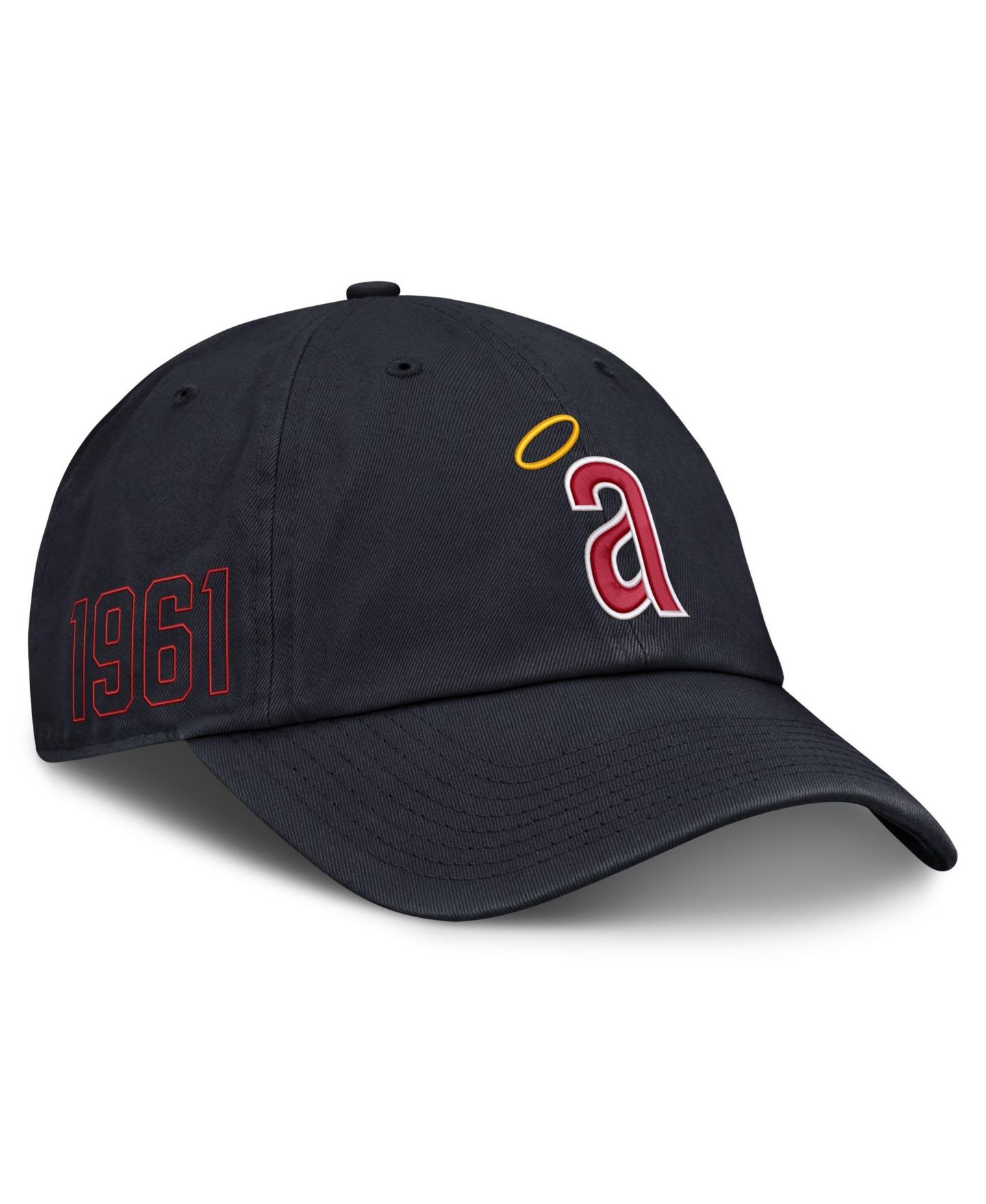 Мужская кепка Nike Navy California Angels Cooperstown Club Adjustable Hat — фото 1
