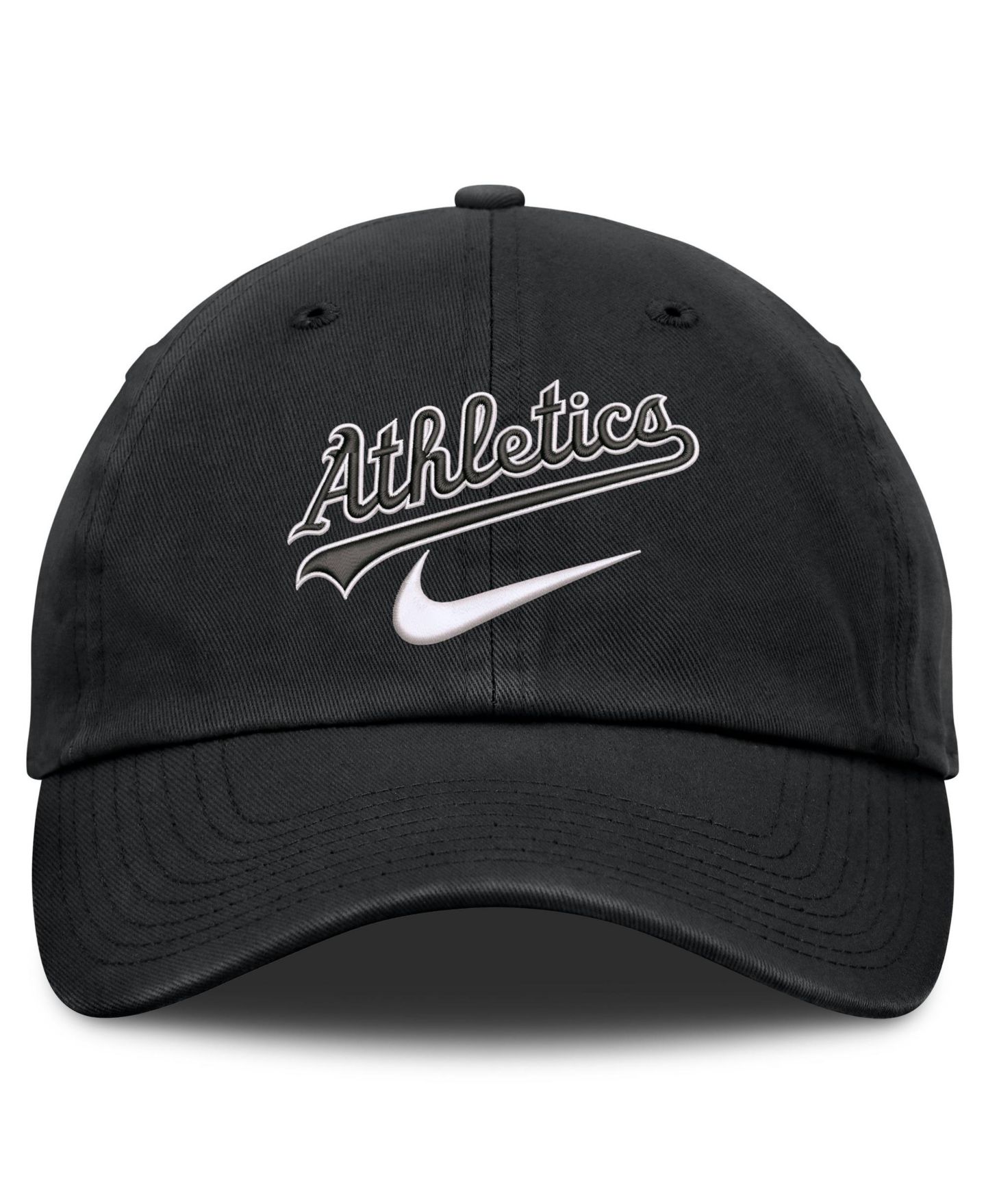 Мужская кепка Nike Black Athletics Primetime Club Adjustable Hat — фото 2