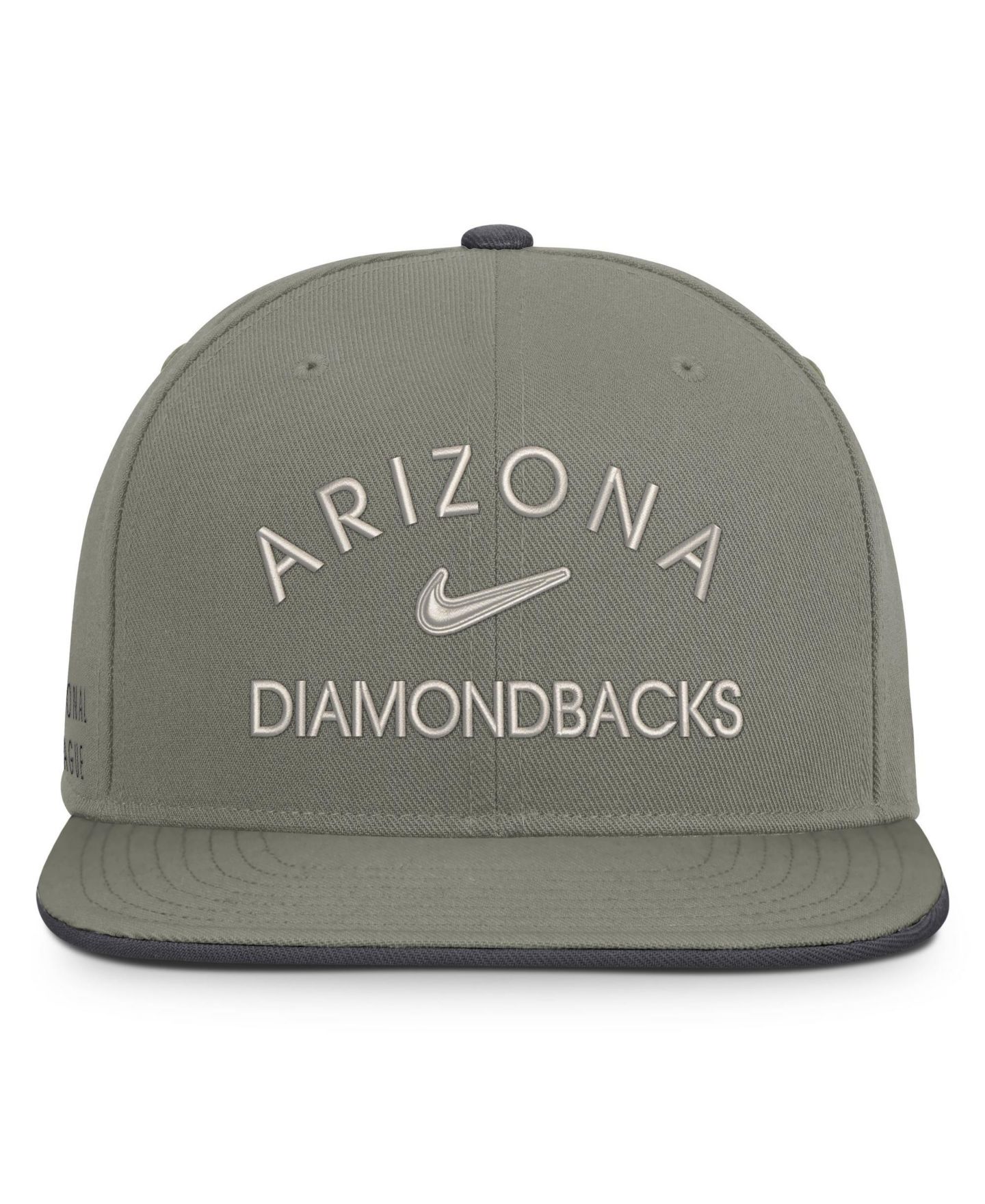 Мужская кепка Nike Olive Arizona Diamondbacks Pro Dri-FIT snapback Hat — фото 2