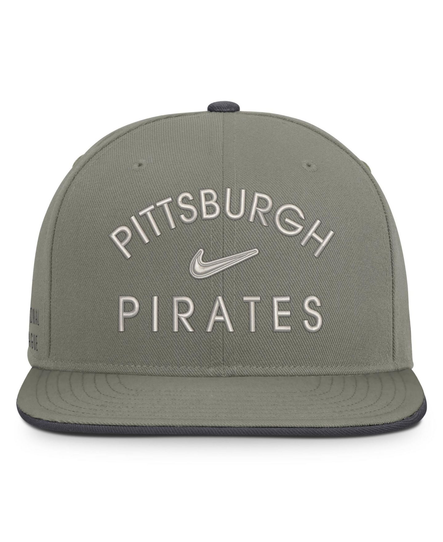 Мужская кепка Nike Olive Pittsburgh Pirates Pro Dri-FIT snapback Hat — фото 2