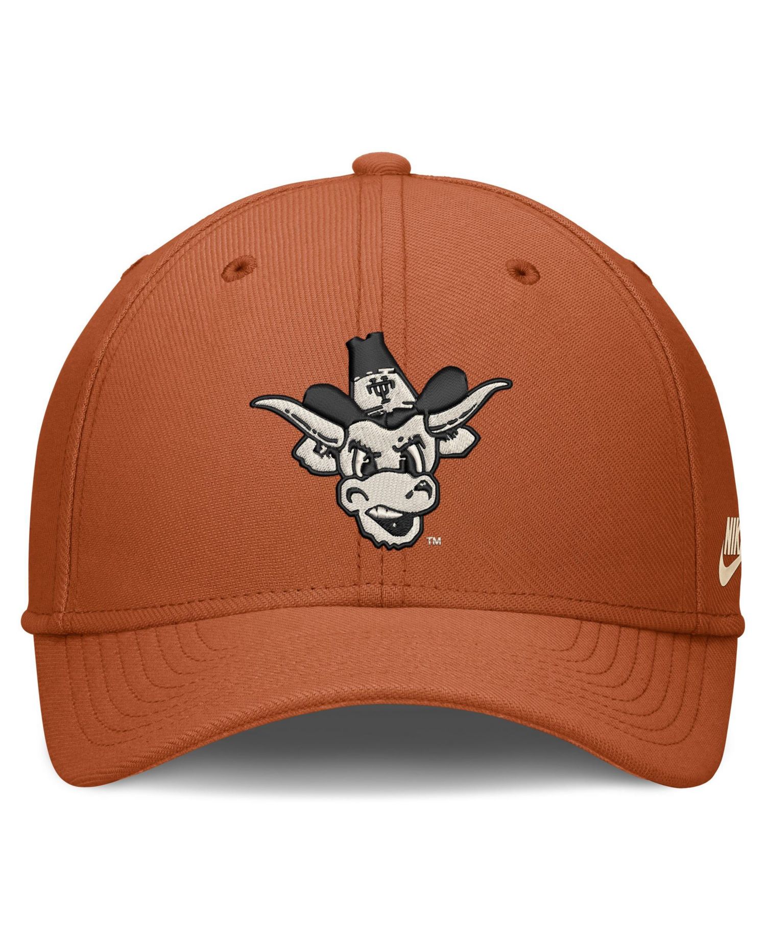 Men's Texas Orange Texas Longhorns Dri-FIT Vintage Rise Swooshflex Flex Hat