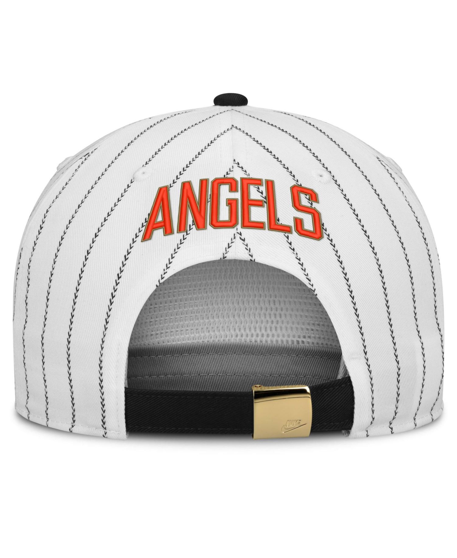 Men's White/Black California Angels Cooperstown Collection Pro Adjustable Hat