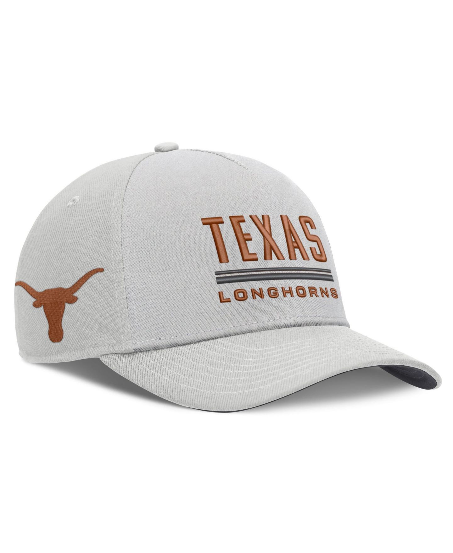 Мужская кепка Nike Gray Texas Longhorns 2026 Sideline Dri-FIT Rise Adjustable Hat — фото 3