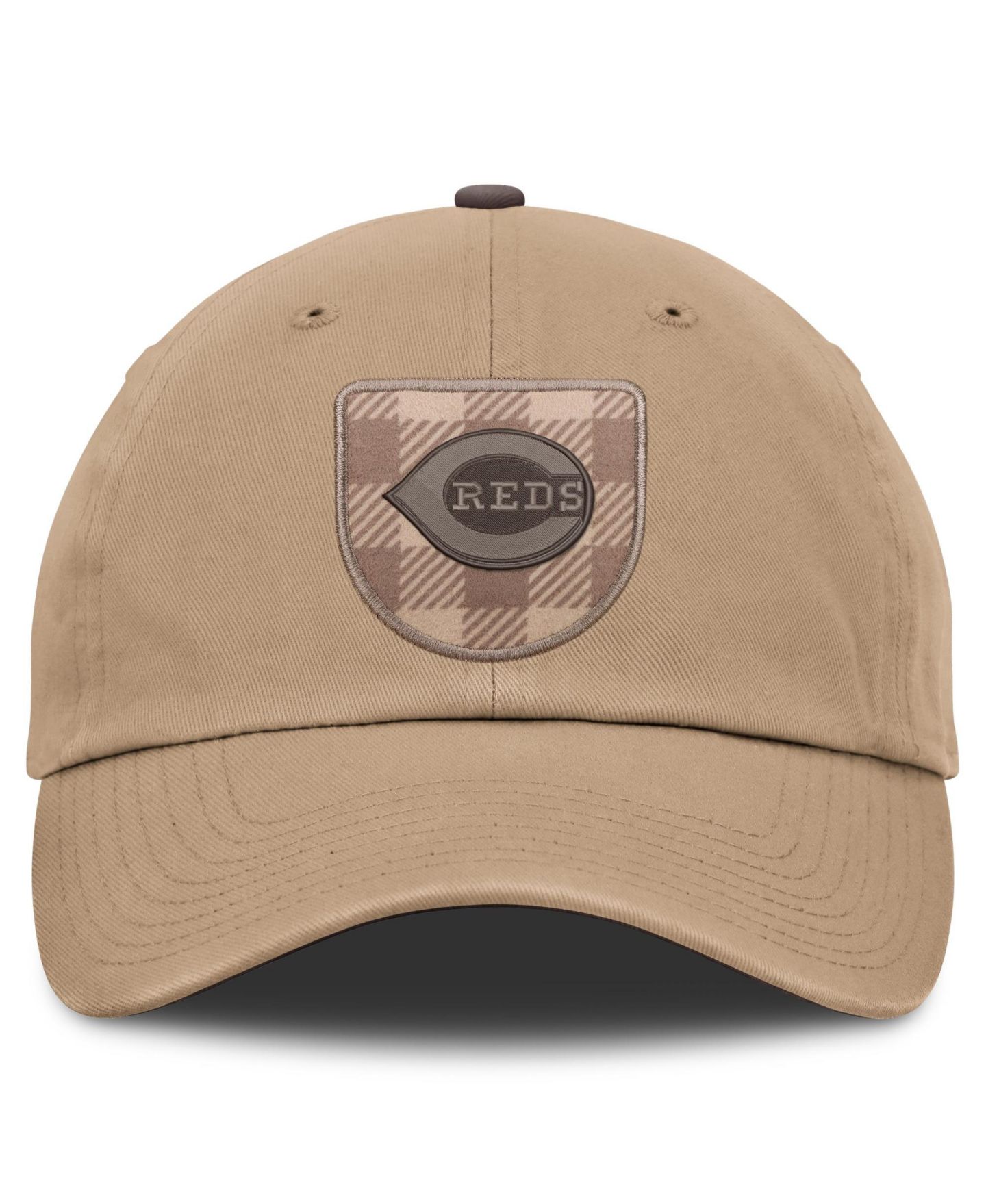 Мужская кепка Nike Light Brown Cincinnati Reds Statement Club Adjustable Hat — фото 2