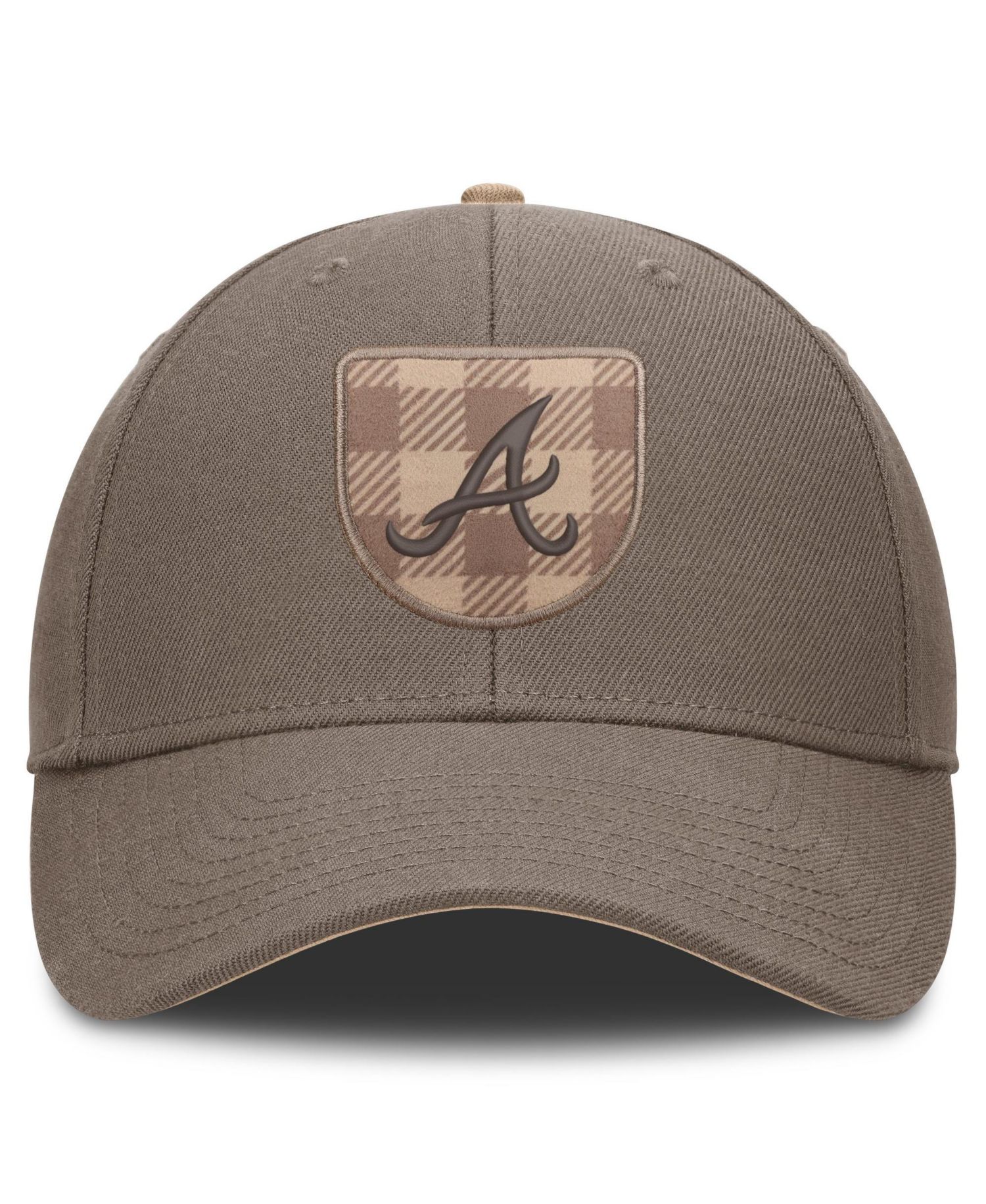 Men's Brown Atlanta Braves Statement Rise Adjustable Hat