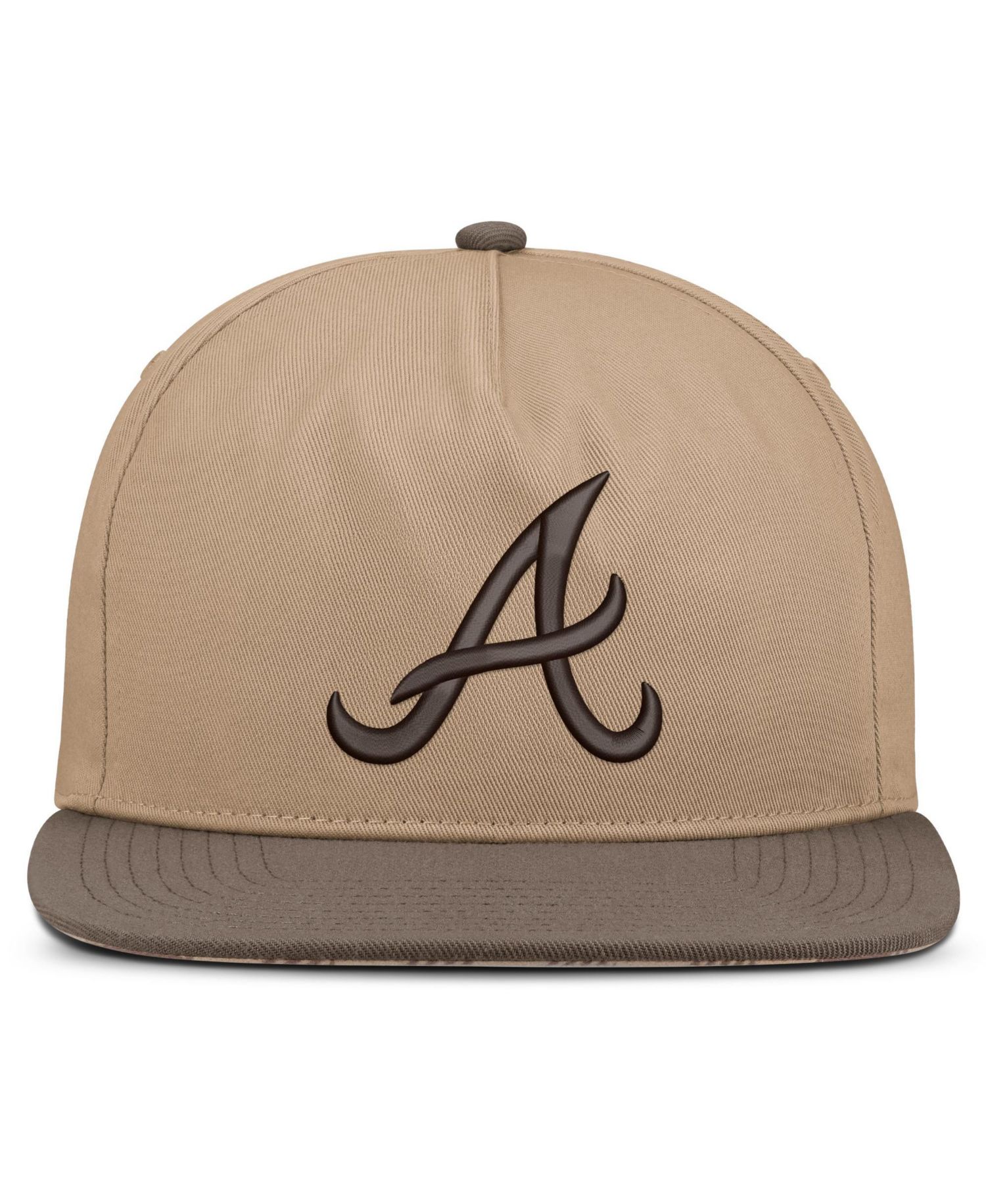Men's Light Brown Atlanta Braves Statement Adjustable Hat