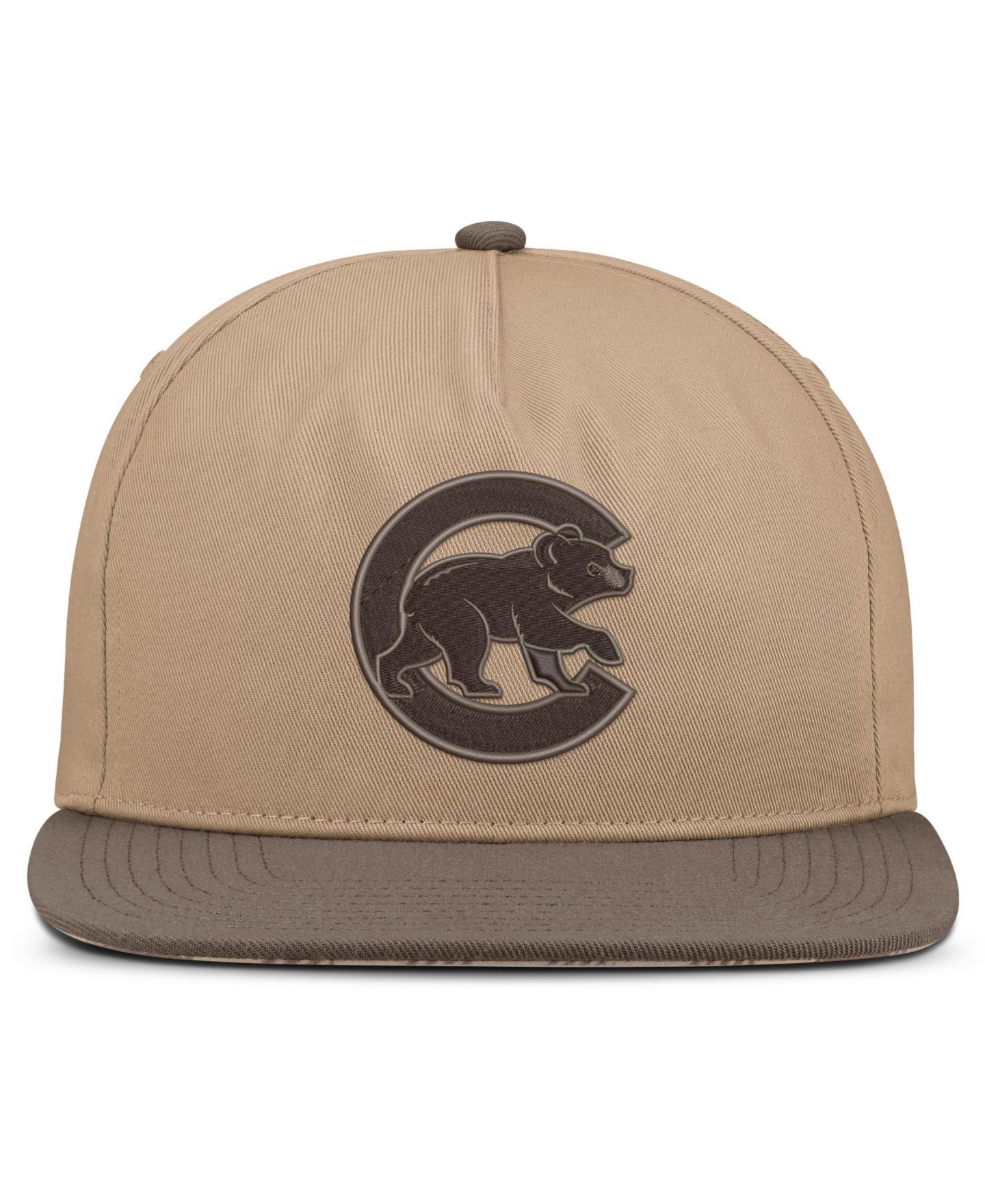 Мужская кепка Nike Light Brown Chicago Cubs Statement Adjustable Hat — фото 2