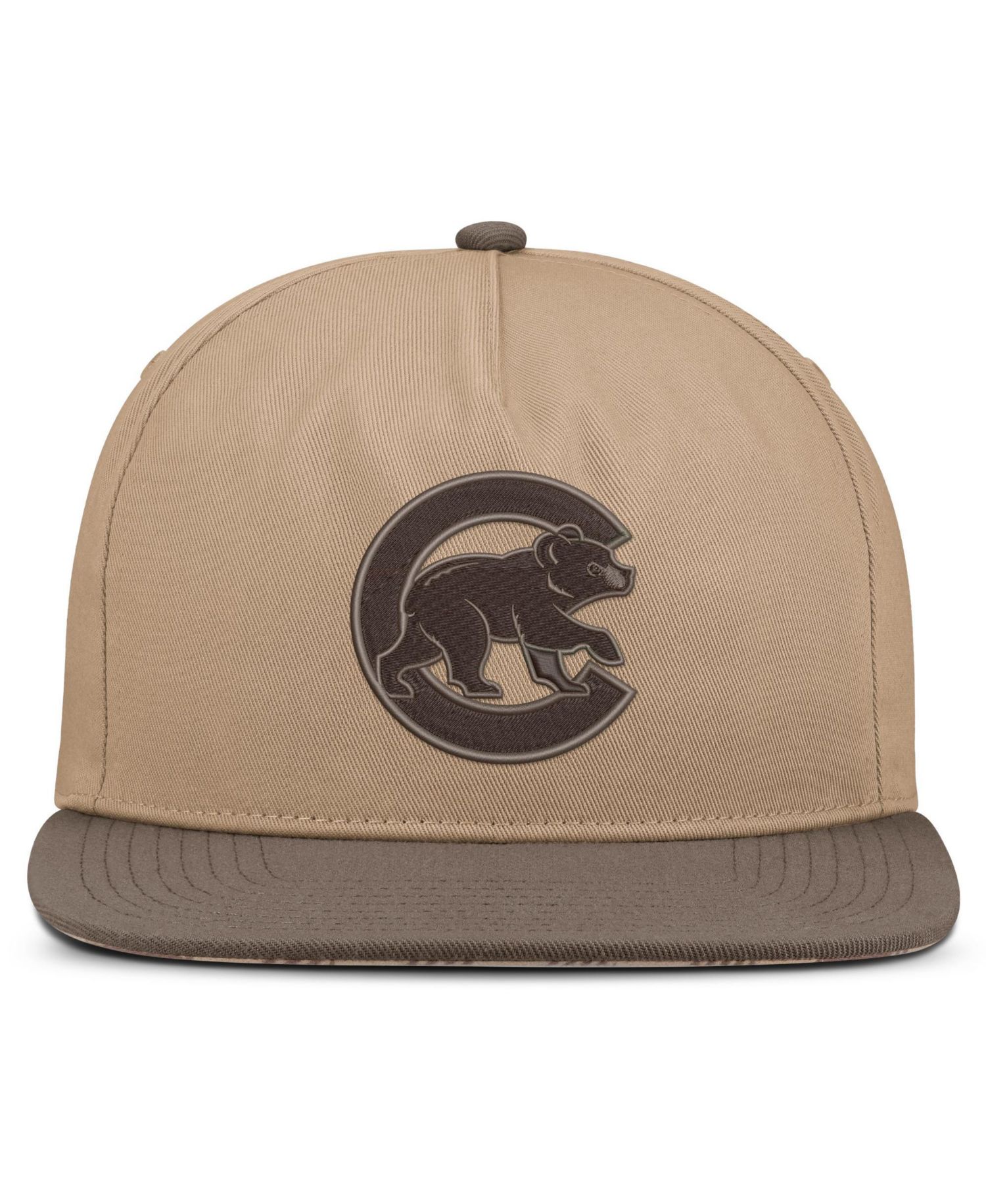 Men's Light Brown Chicago Cubs Statement Adjustable Hat