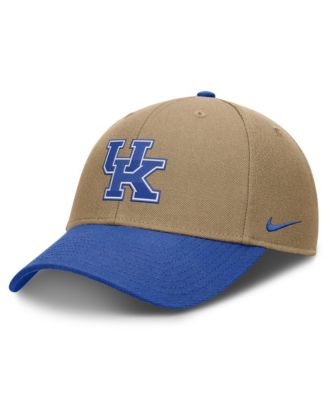 Men's and Women's Beige/Royal Kentucky Wildcats Primetime Rise Dri-FIT Adjustable Hat