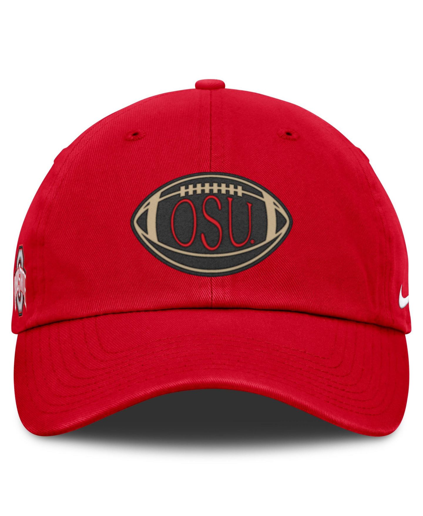 Кепка Nike Scarlet Ohio State Buckeyes Campus Prep Football Club Adjustable Hat — фото 2