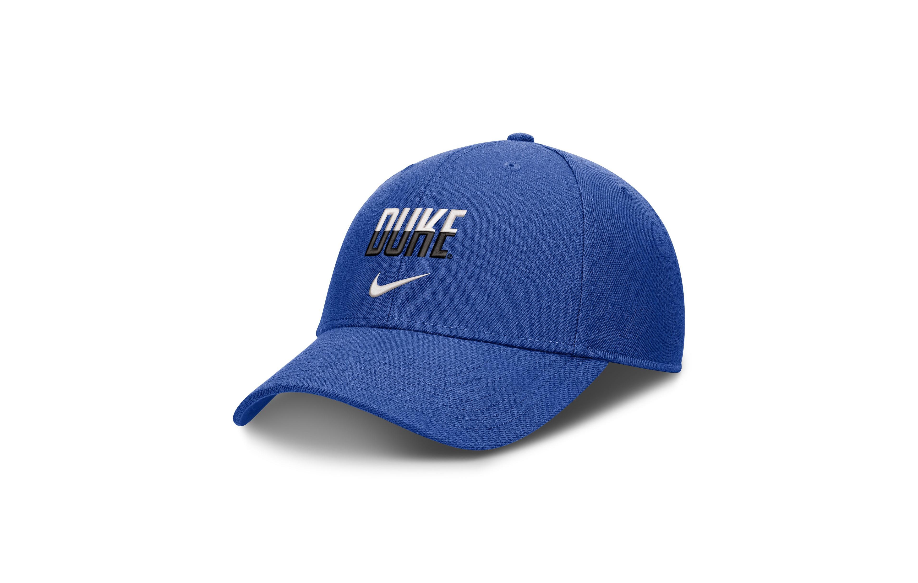 Men's and Women's Nike Royal Duke Blue Devils 2026 On-Field Gameday Rise Adjustable Hat