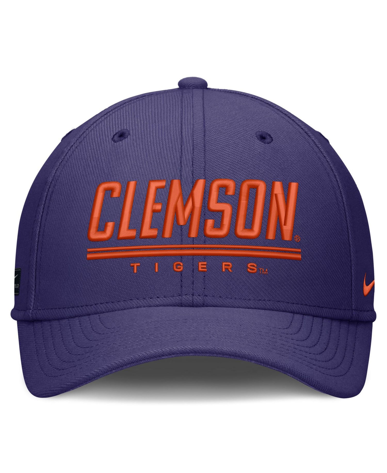 Men's Purple Clemson Tigers Game Day Rise Swooshflex Hat