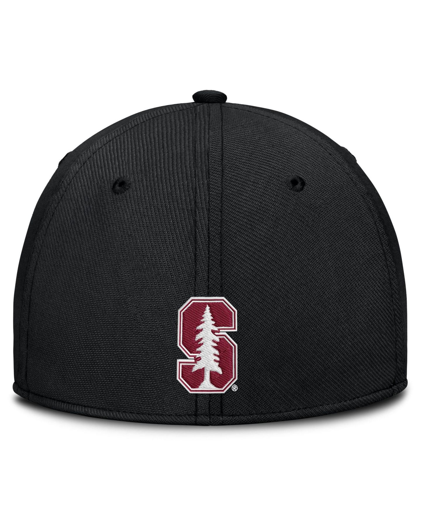 Мужской головной убор Nike Black Stanford Cardinal Game Day Rise Swooshflex Hat — фото 4