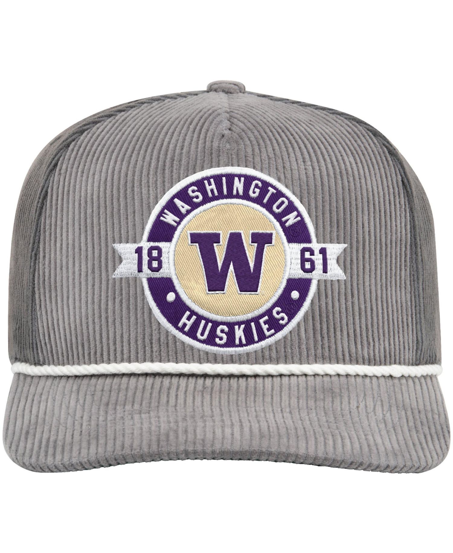 Men's Gray Washington Huskies Where's My Hat Podium Adjustable Trucker Hat