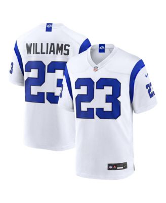 Men's Kyren Williams Los Angeles Rams Fearsome White Game Jersey