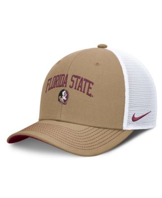 Men's and Women's Beige/Garnet Florida State Seminoles Primetime Arched Trucker Adjustable Hat