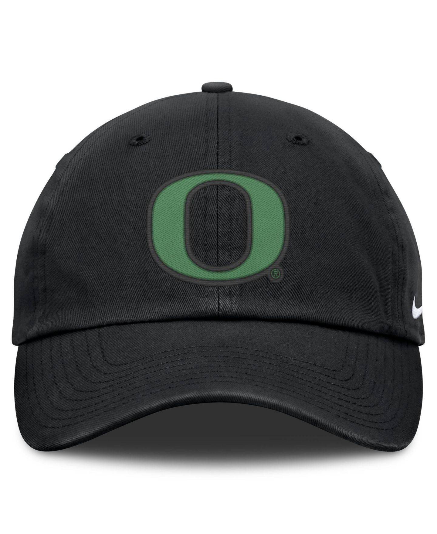 Мужская кепка Nike Black Oregon Ducks Club Dri-FIT Adjustable Hat — фото 2