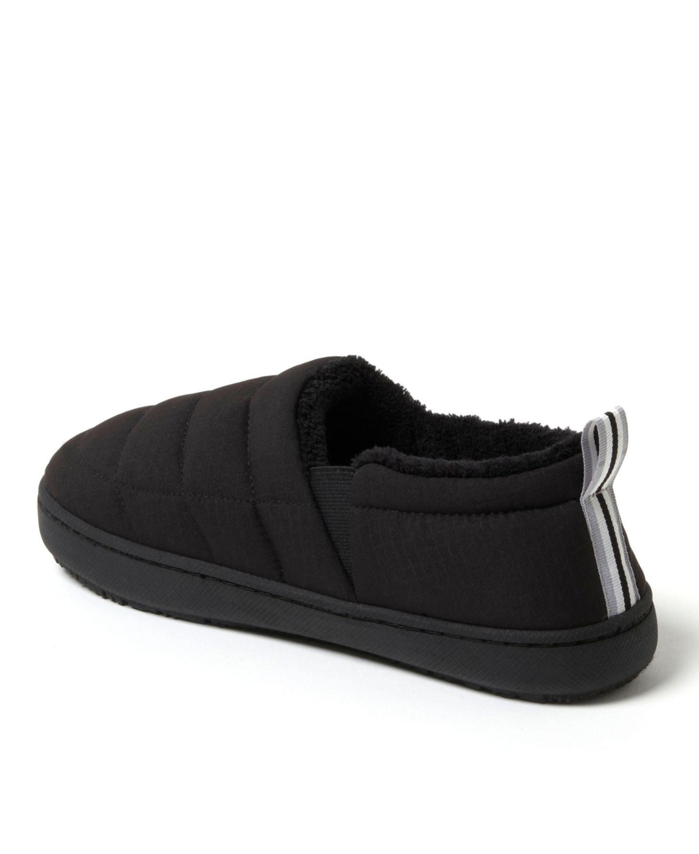 Женские тапочки Dearfoams Fern Ripstop Closed Back House Slipper, цвет: Чёрный — фото 7
