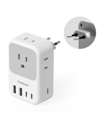 28W 9-in-1 Charging European Power Adapter [Compatible with European Outlets]